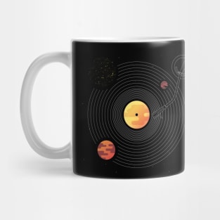 Solar system turntable Mug